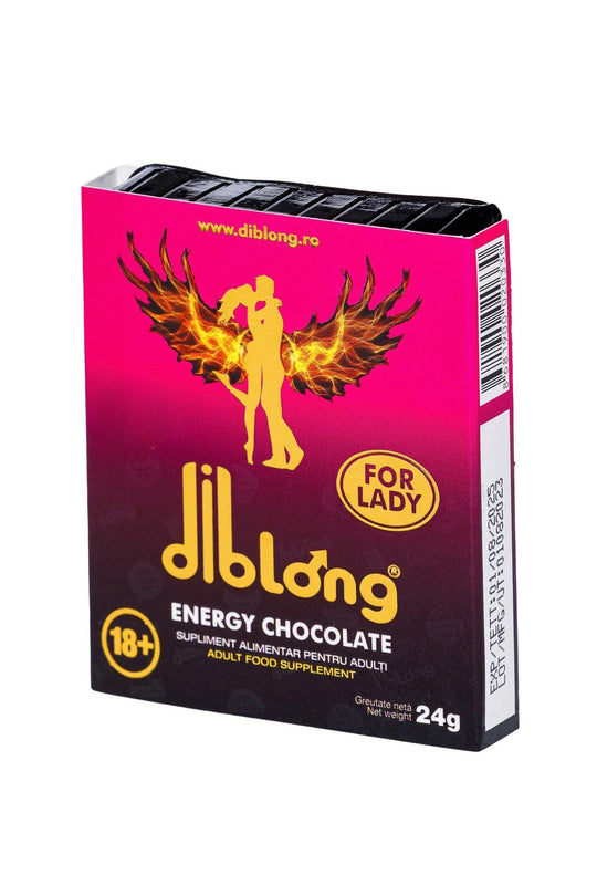 DIBLONG ENERGY CHOCOLATE for LADY – Ciocolată Premium cu Ginseng pentru Vitalitate, Energie și Stare de Bine, 24 g, SPL19 SPL19-00
