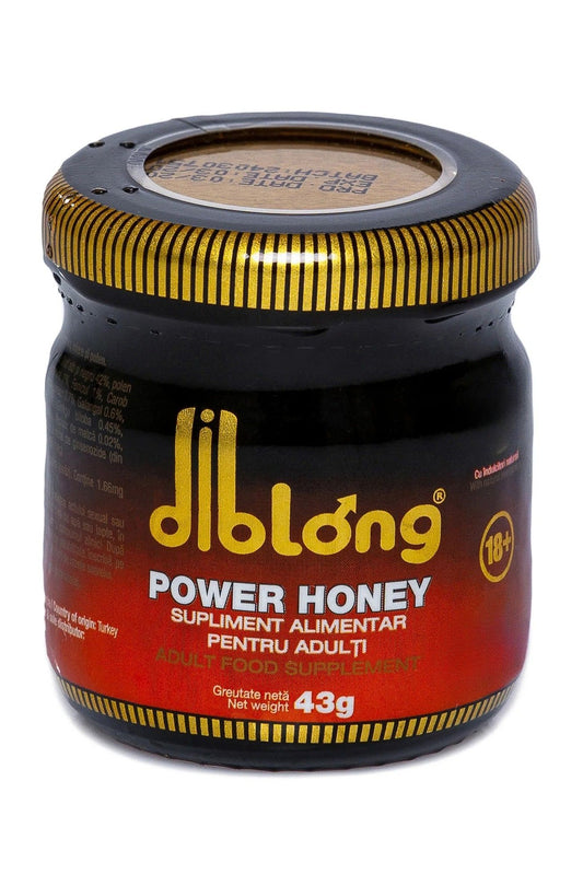 DIBLONG POWER HONEY – Miere Premium cu Ginseng și Maca pentru Energie și Vitalitate, Unisex, 43 g, SPL29 SPL29-00