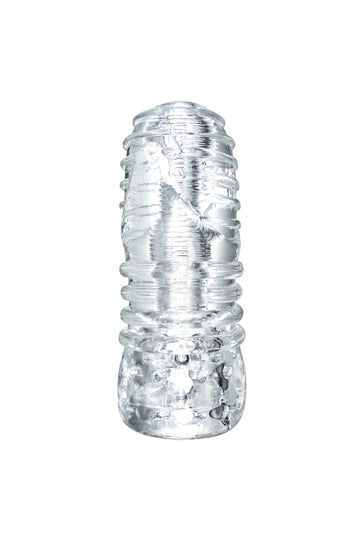 Masturbator Crystal din Silicon TPE, pentru barbati, Vagin 3D, Transparent, TOY344C-0