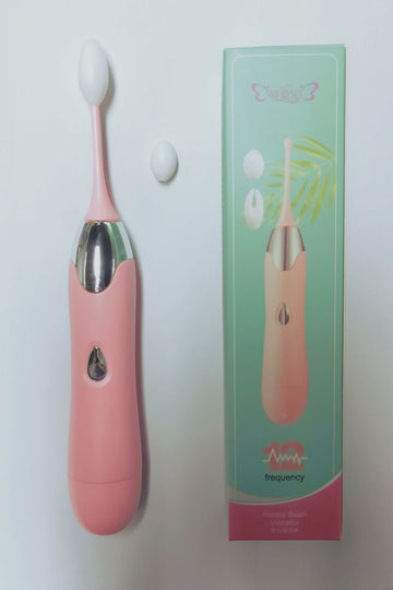 Vibrator pentru stimularea clitorisului cu 2 accesorii si multiple moduri de vibratie, Roz, TOY357-5
