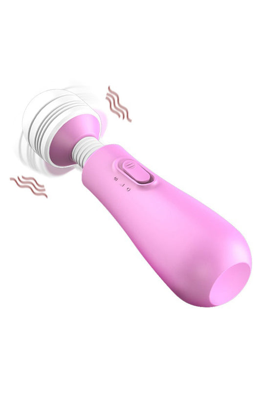Stimulator clitoridian tip Mini Wand cu diferite moduri de vibrare, Lila, TOY363-1011