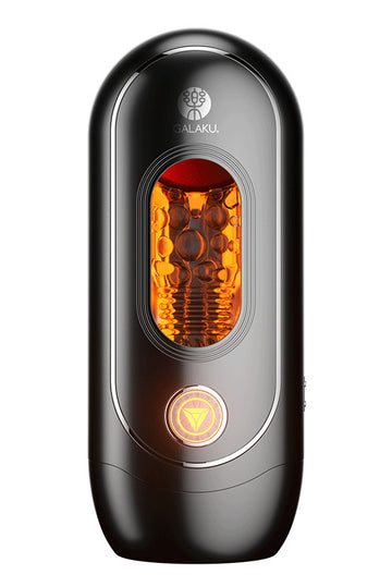 Masturbator automat cu vibratii si conectivitate Bluetooth, Negru, TOY382-1