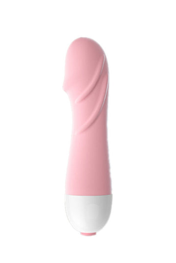 Mini Vibrator Discret "Pocket Pleasure" cu Striații pentru Stimulare, Roz, TOY451-5