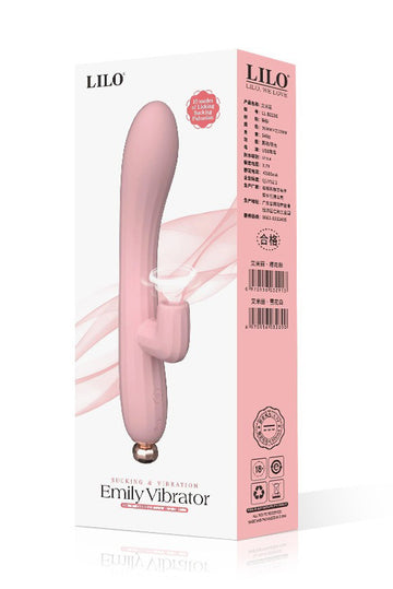 Vibrator Dual cu Sucțiune și Vibrație pentru Punctul G, Stimulator Clitoridian Air-Pulse, Silicon Medical, 10 Moduri de Lucru, Reîncărcabil USB, Roz, TOY458-5