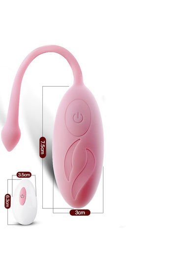 Vibrator tip ou pentru stimulare clitoridiana si vaginala, Roz, TOY478-5