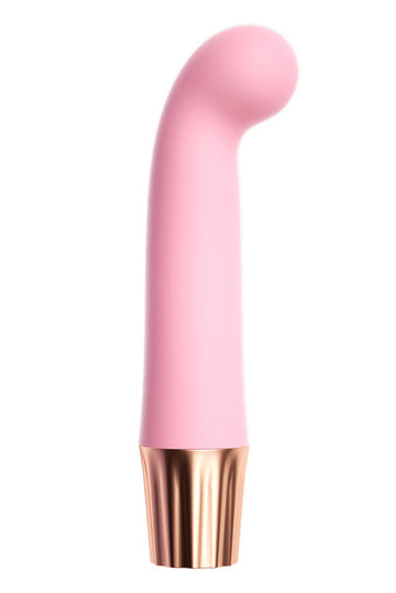 Mini Vibrator din silicon moale cu capul rotund, pentru stimulare vaginala, Roz, TOY526-5
