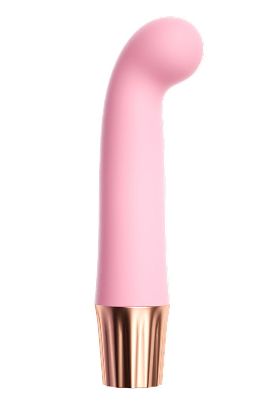 Mini Vibrator din silicon moale cu capul rotund, pentru stimulare vaginala, Roz, TOY526-5