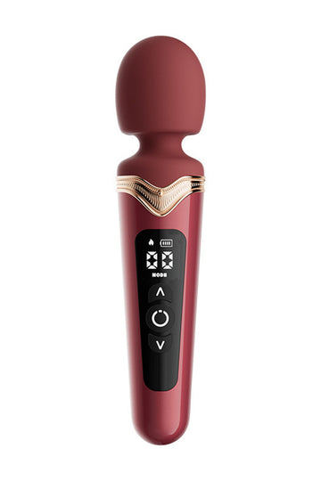 Vibrator premium tip wand pentru stimulare clitoridiana, Visiniu,  TOY586-81