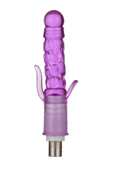 Accesoriu Dildo pentru Mașina de Sex, cu 2 Aripioare pentru Stimulare Externă, Silicon Premium, Compatibilitate Universală, Mov, TOY600C-11