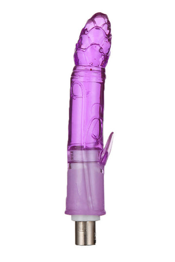 Accesoriu Dildo pentru Mașina de Sex, cu Aripioară Flexibilă pentru Stimulare Clitoridiană, Silicon Premium, Compatibilitate Universală, Mov, TOY600E-11