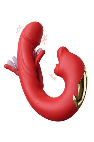 Butterfly Kiss Pro – Vibrator 3 În 1 Cu Vibrații, Limbă Vibrantă Și Mișcări De Fluturare, Reîncărcabil USB,  TOY654-3
