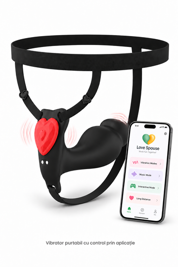 LoveMotion Wear – Vibrator purtabil cu control prin aplicație Love Spouse, stimulare dublă și 10 moduri de vibrație, TOY694-11