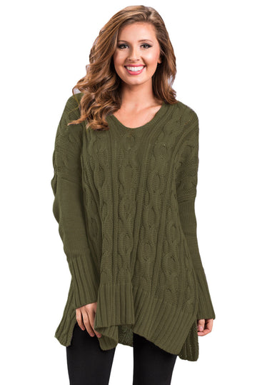 Pulover casual tricotat model oversize A748-120