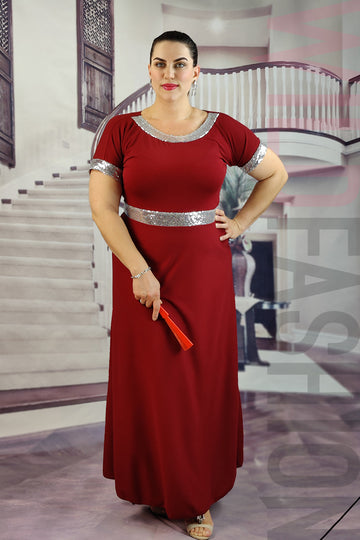 Rochie eleganta de ocazie cu paiete A772-81