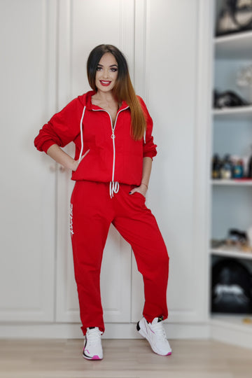 Trening sport oversize cu print Fashion Style" alcatuit din 2 piese" B656-3