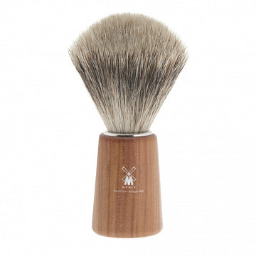 Pamatuf Pure Badger,cu par de bursuc, maner lemn prune - 281H22