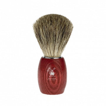 Pamatuf Pure Badger,cu par de bursuc, maner lemn frasin - 81H3 red