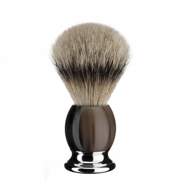Pamatuf Silvertip Badger,cu par de bursuc, maner corn de bivol - 93B42