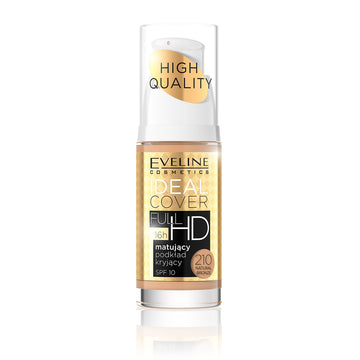 Fond de ten Eveline Ideal Cover Full HD Matt Nr. 210 Natural Bronze 30 ml
