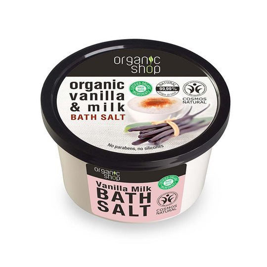 Sare de baie Organic Shop Vanilla Milk 250 ml