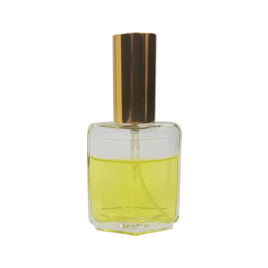 Sticluta cu pulverizator si capac Gold metal pentru parfum - Nicole 12ml