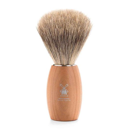 Pamatuf Fine Badger cu par de bursuc si maner din lemn de prun 281 H 851