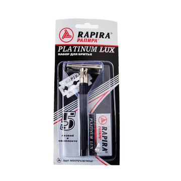 Aparat de ras Rapira  cu set 5 lame Platinum Lux