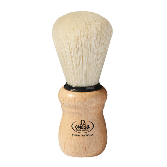 Pamatuf Omega Pure Bristle cu par de porc si maner din lemn de fag 10005