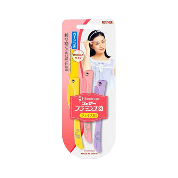 Set trimmer pentru fata Feather Flamingo FLS 3 bucati