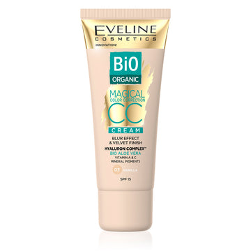 Fond de ten Eveline Magical CC Cream Bio Organic Aloe Vera 03 Vanilla 30 ml