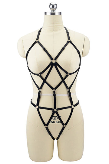 Ham fetish tip body din benzi elastice BRA292-1