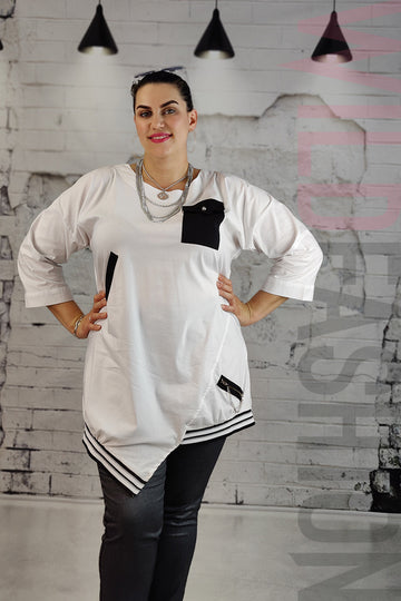 Camasa casual tip tricou asimetric C772-211