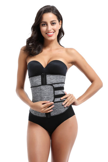 Corset modelator din neopren cu fermoar in fata D635-108