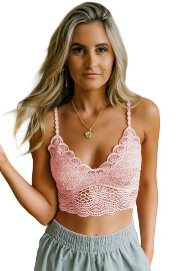 Sutien sexy stil bralette cu decolteu si broderie D790-5