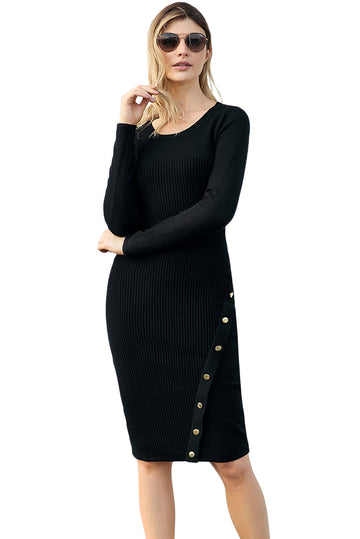 Rochie midi accesorizata croi mulat F685-1