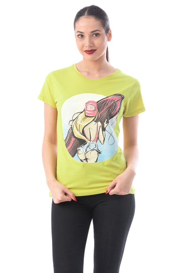 Tricou cu maneca scurta si imprimeu tip surf G296-9