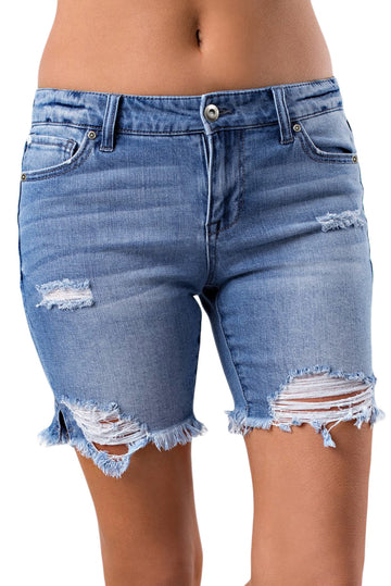 Pantaloni scurti cu rupturi decorative G460-4