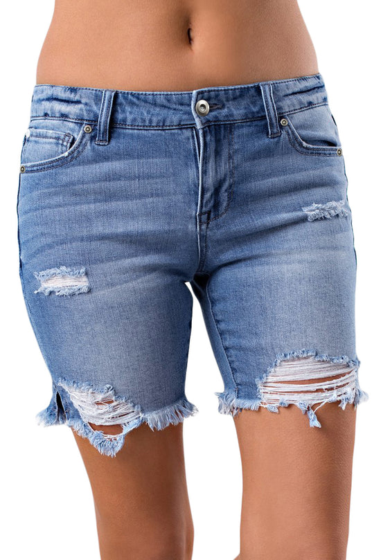 Pantaloni scurti cu rupturi decorative G460-4
