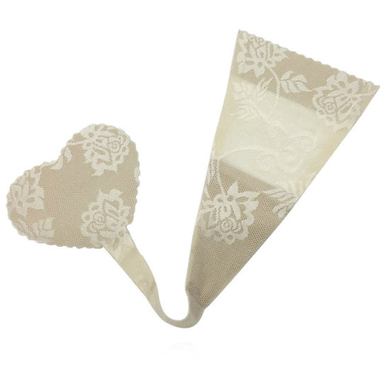 Chilot invizibil fara benzi pe lateral cu model inimioara la spate GS1079-152