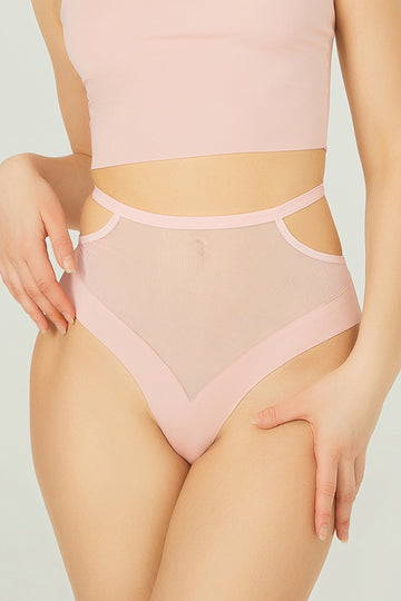 Chilot tanga cu talie inalta fara cusaturi in partea inferioara GS1137-5112