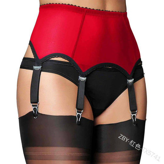 Portjartiera sexy din plasa fina cu patru 6 jartiere atasate GS1276-311