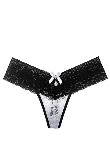 Chilot tanga elegant din dantela GS504-1122