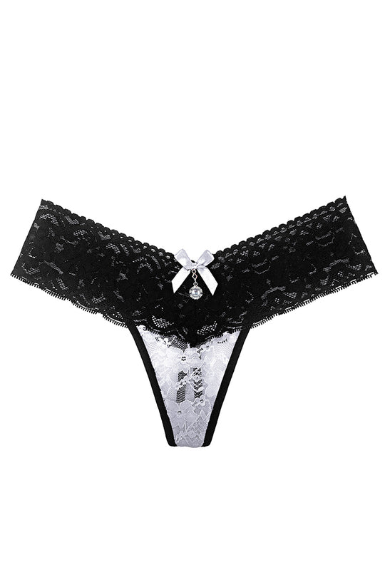 Chilot tanga elegant din dantela GS504-1122