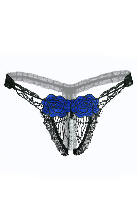 Chilot snur cu margele si decupaj inghinal GS549-141