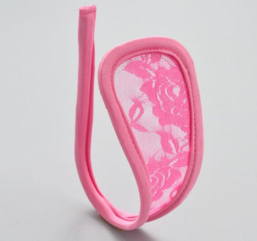 Chilot invizibil c-string cu dantela florala GS574-5