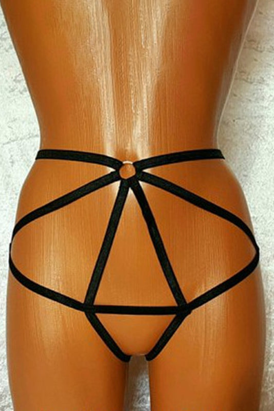 Chilot sexi alcatuit din benzi elastice GS586-1