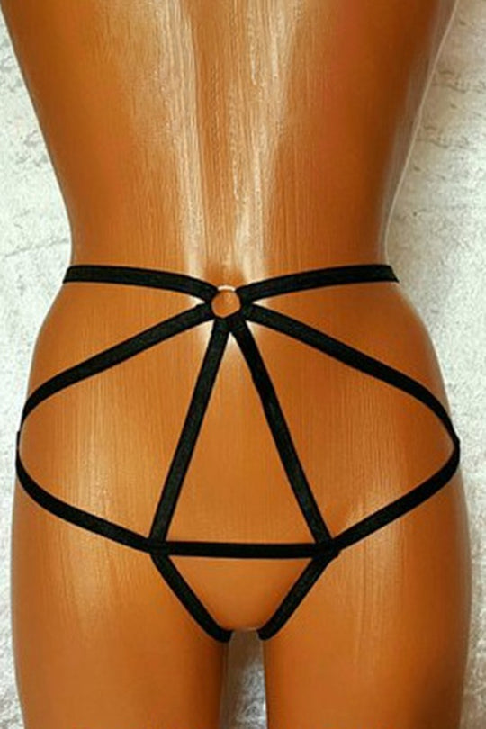 Chilot sexi alcatuit din benzi elastice GS586-1