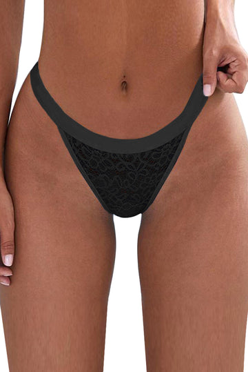 Chilot tanga din dantela semitransparenta GS619-1