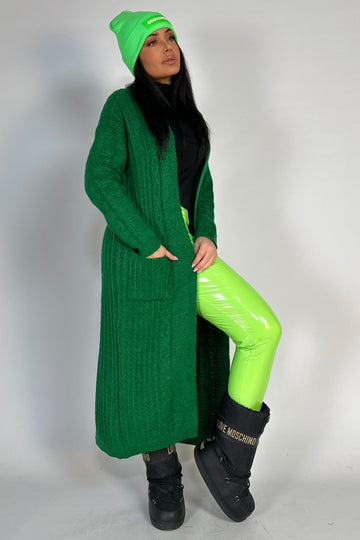 Cardigan lung, OVERSIZE din material crosetat usor elastic H750-12