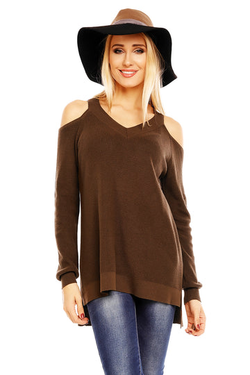 Bluza tip pulover cu maneca lunga si bretele fixe K556-8